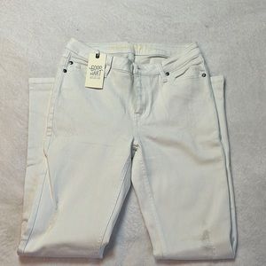 **NEW** Matilda Jane Good Heart Sommerset Skinny Jean, White. Size 4